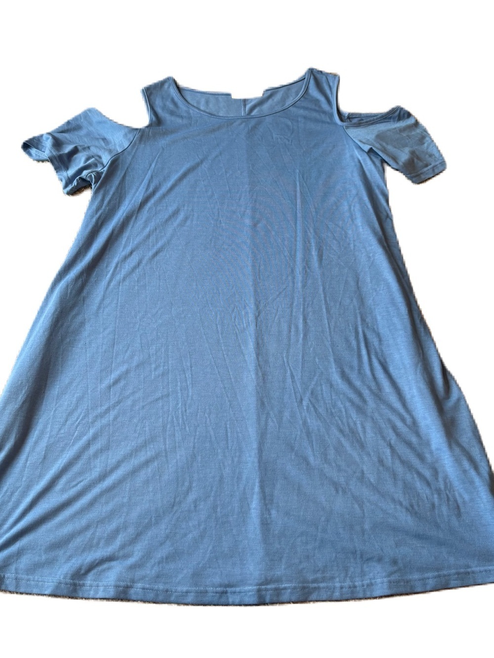 Nemidor Blue Cold-Shoulder Midi Dress Sz 20 Midi